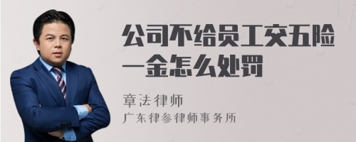 公司不给员工交五险一金怎么处罚