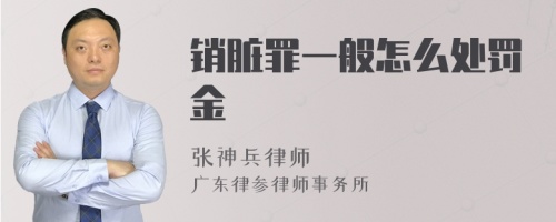 销脏罪一般怎么处罚金