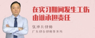 在实习期间发生工伤由谁承担责任