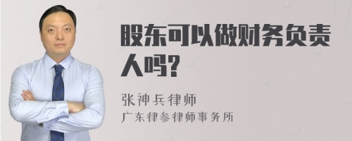 股东可以做财务负责人吗?