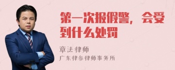 第一次报假警，会受到什么处罚