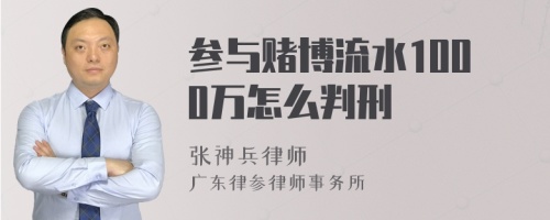 参与赌博流水1000万怎么判刑