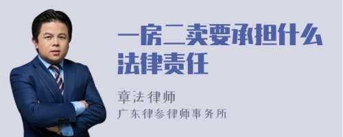 一房二卖要承担什么法律责任