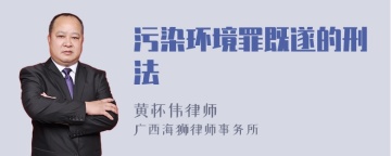 污染环境罪既遂的刑法