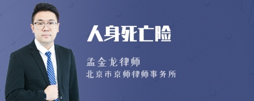 人身死亡险