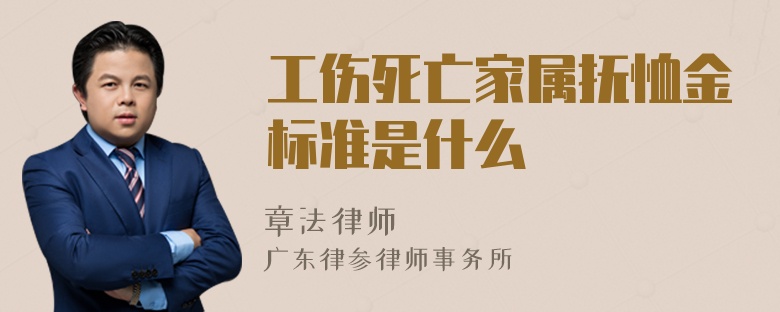 工伤死亡家属抚恤金标准是什么