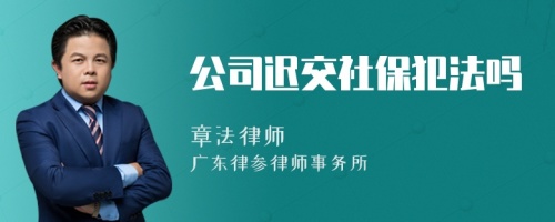 公司迟交社保犯法吗