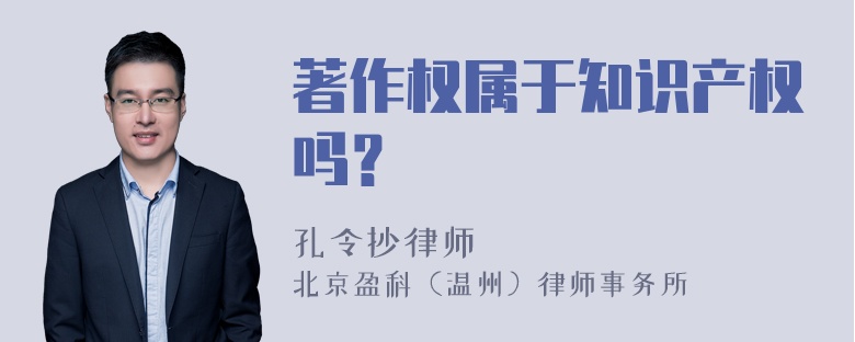 著作权属于知识产权吗？