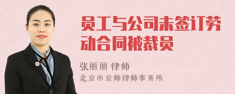 员工与公司未签订劳动合同被裁员