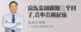 京东金融逾期三个月了,会不会被起诉