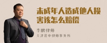 未成年人造成他人损害该怎么赔偿