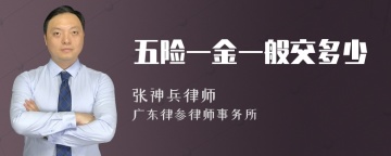 五险一金一般交多少