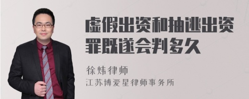 虚假出资和抽逃出资罪既遂会判多久