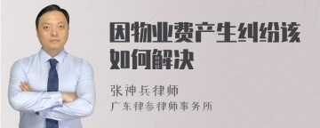 因物业费产生纠纷该如何解决