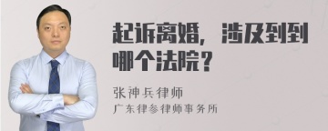 起诉离婚，涉及到到哪个法院？