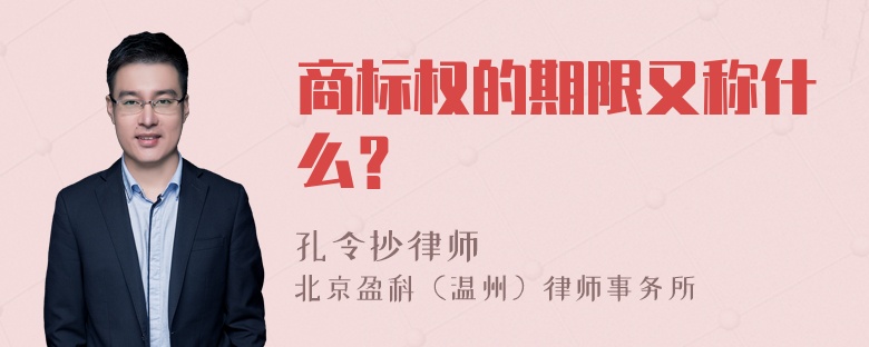 商标权的期限又称什么？