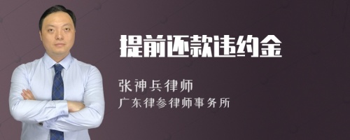 提前还款违约金