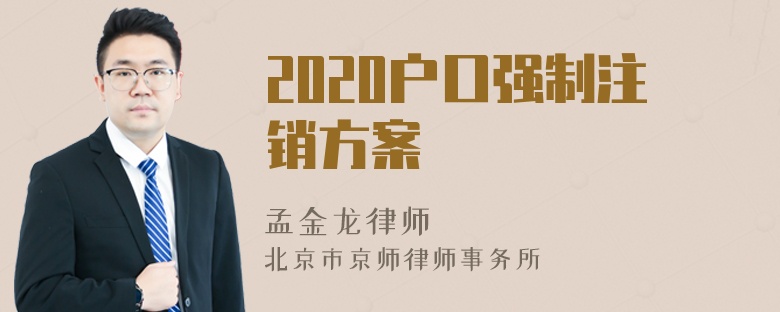 2020户口强制注销方案