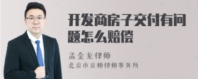 开发商房子交付有问题怎么赔偿