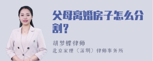 父母离婚房子怎么分割？