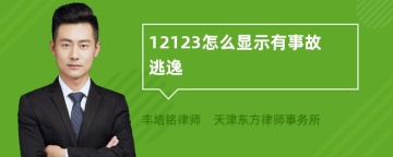 12123怎么显示有事故逃逸