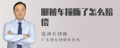 腿被车撞断了怎么赔偿