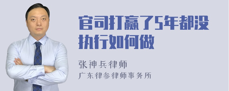 官司打赢了5年都没执行如何做