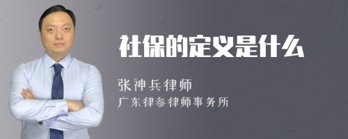 社保的定义是什么