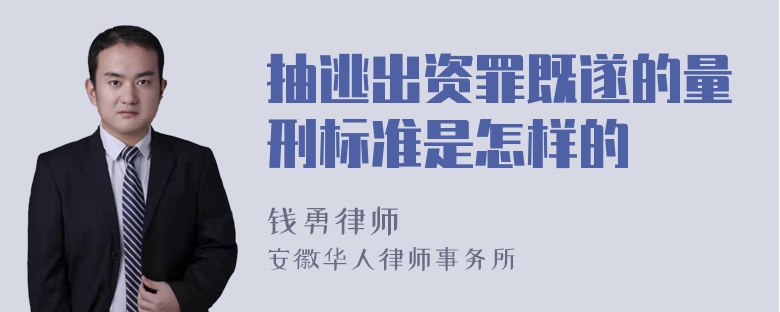 抽逃出资罪既遂的量刑标准是怎样的