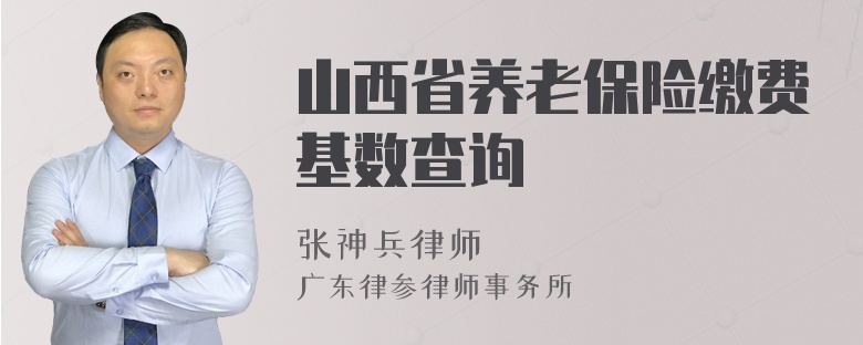 山西省养老保险缴费基数查询