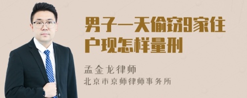 男子一天偷窃9家住户现怎样量刑