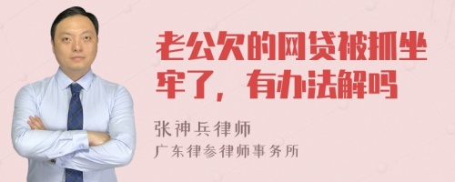 老公欠的网贷被抓坐牢了，有办法解吗