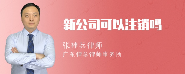 新公司可以注销吗