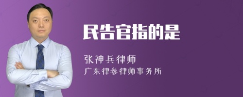 民告官指的是