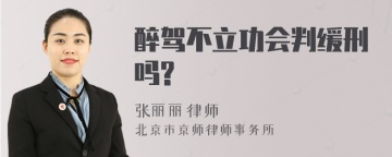 醉驾不立功会判缓刑吗?