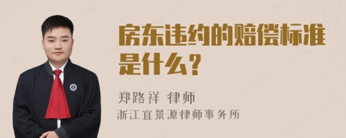 房东违约的赔偿标准是什么？