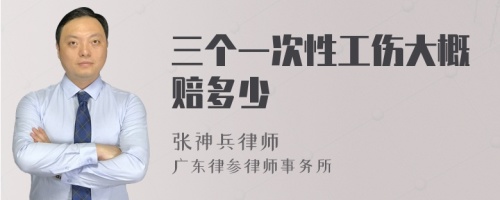 三个一次性工伤大概赔多少