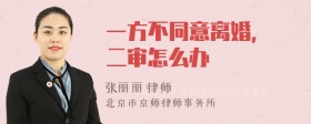 一方不同意离婚, 二审怎么办