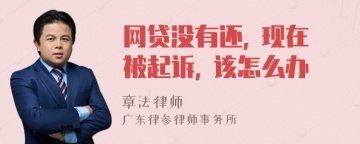 网贷没有还, 现在被起诉, 该怎么办