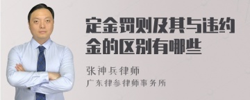 定金罚则及其与违约金的区别有哪些