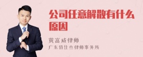 公司任意解散有什么原因