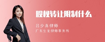 股权转让限制什么