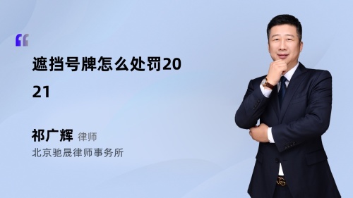 遮挡号牌怎么处罚2021