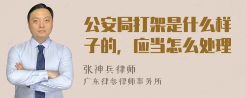 公安局打架是什么样子的，应当怎么处理