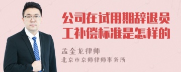 公司在试用期辞退员工补偿标准是怎样的