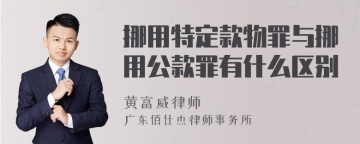 挪用特定款物罪与挪用公款罪有什么区别