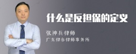 什么是反担保的定义