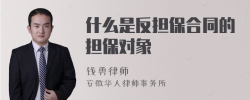 什么是反担保合同的担保对象