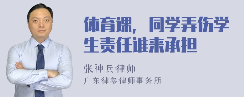 体育课，同学弄伤学生责任谁来承担