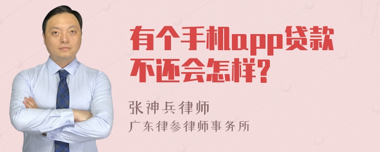 有个手机app贷款不还会怎样?